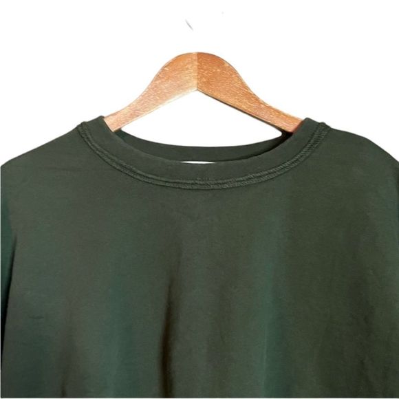 Eileen Fisher Dark Green Crew Neck Sweater - Picture 2 of 10